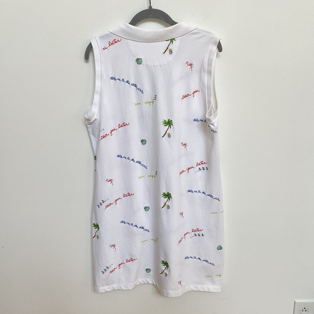 Nautica Sea You Later Tennis Dress XL Sleeveless Nautical Polo Dress - Picture 3 of 7